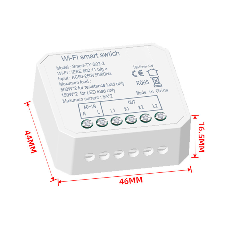 Автоматический выключатель OEM/OED zigbee, смарт-выключатель с контролем времени, с прошивкой Tasmota esp8285, Tooya SW02, выключатель