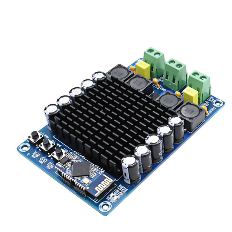 XH-A102 New 4,1 HD TDA7498 DC12-24V 100W + 100W Плата цифрового усилителя высокой мощности