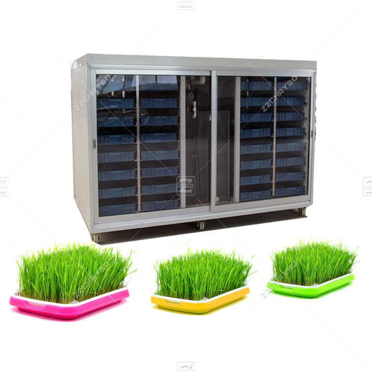 Fully automatic hydroponic barley fodder system/wheat barley grass fodder sprout machine