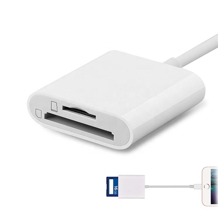TF SD кардридер для iPhone iPad ios Lightning интерфейс OTG считыватели Micro SD карты памяти plug & play