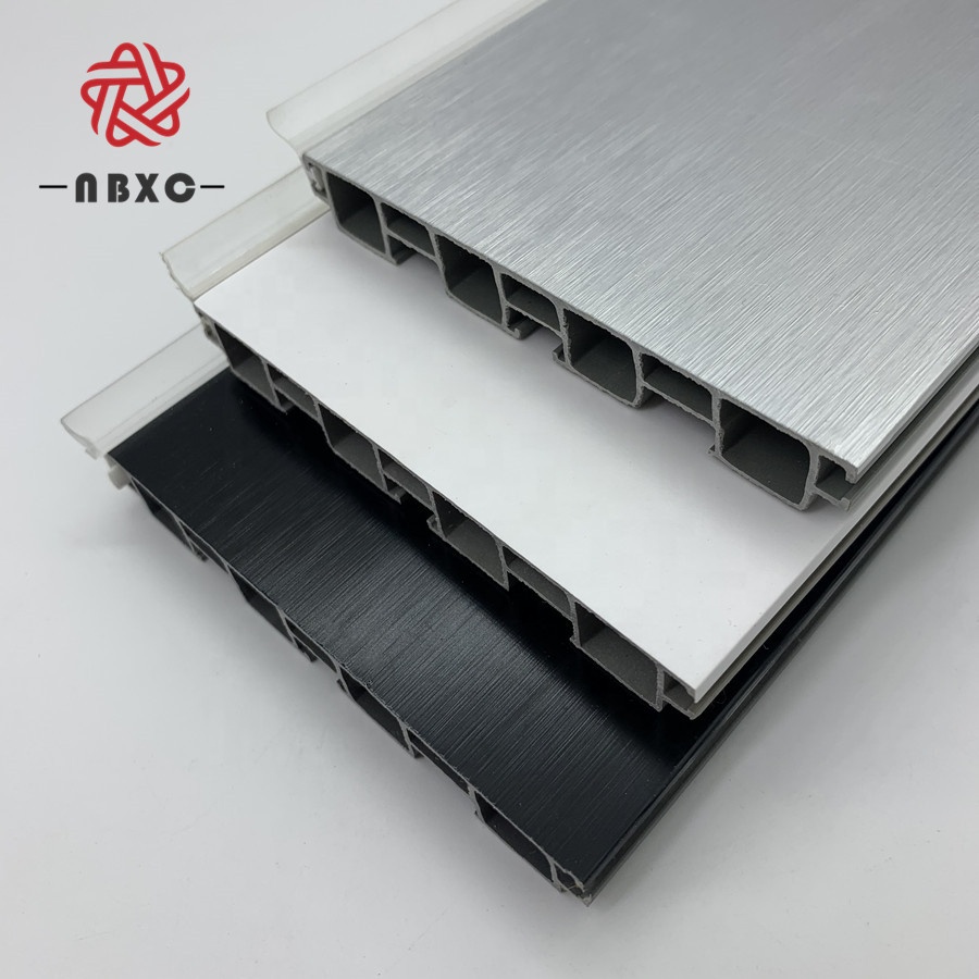Waterproof Brush Aluminum Skirting Panel Covers Kitchen Plinth PVC Skirting Board PVC Skirting Board For Furniture