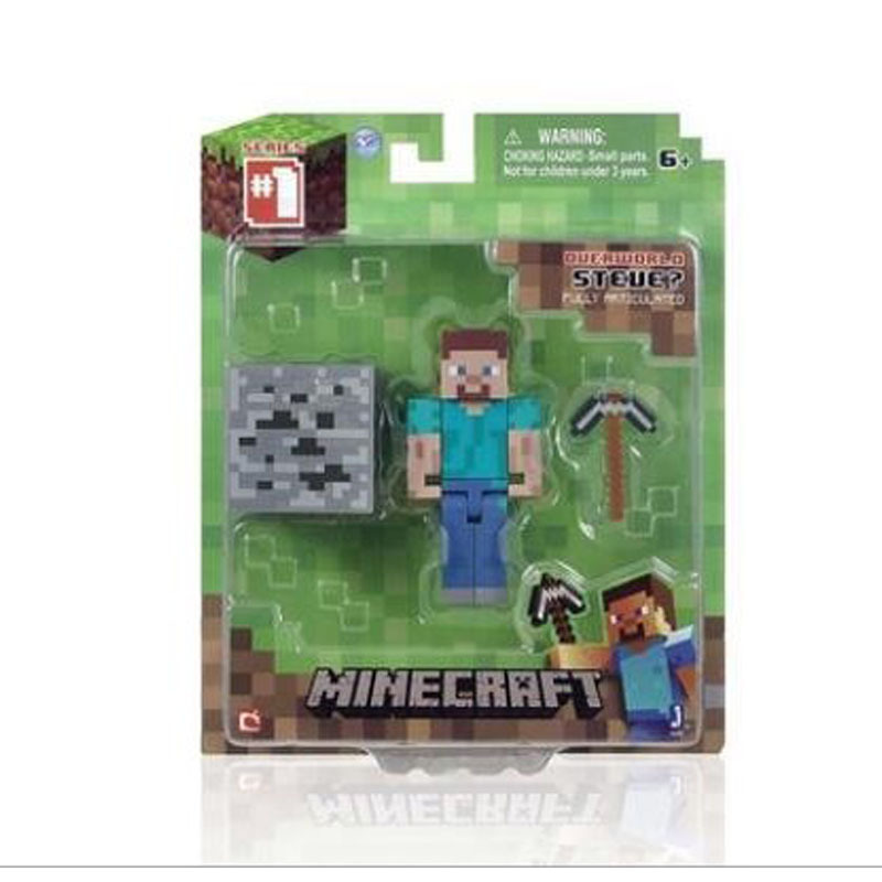 Сборная модель Minecraft, кукла, фигурка с орнаментом, модель оружия