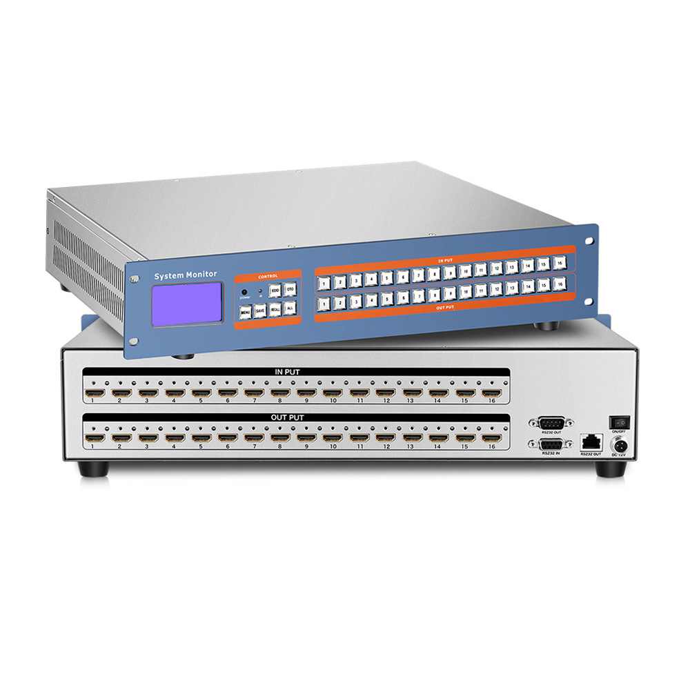 HDMI 1.4a 4K x 2K @ 30Hz Hdmi матрица 16X16 видеопереключатель 16 in16 out настенный видеоконтроллер