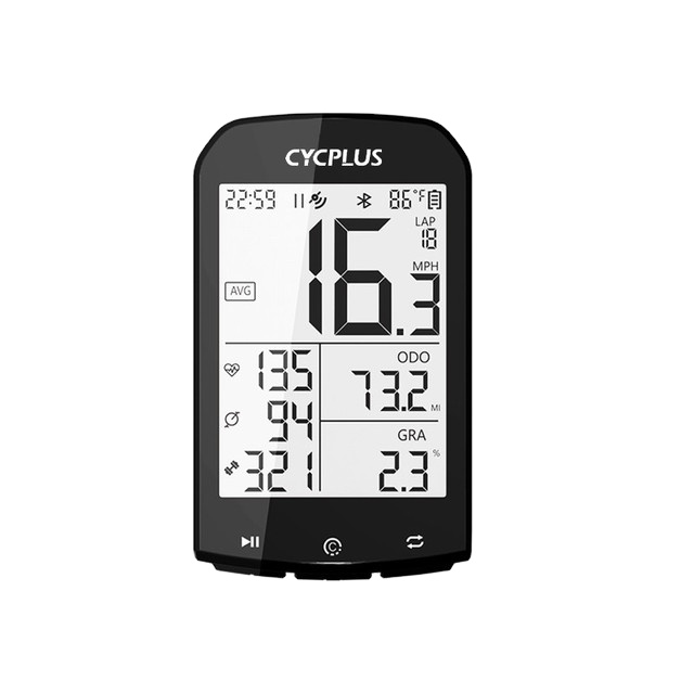 Велосипедный компьютер с большим экраном CYCPLUS, велосипедный компьютер для гонок с датчиком частоты вращения педалей BLE ANT +