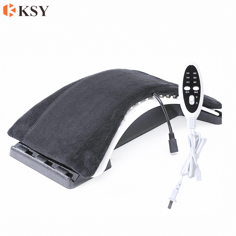 Back stretcher for pain relief massage back posture corrector with electrically heated pad