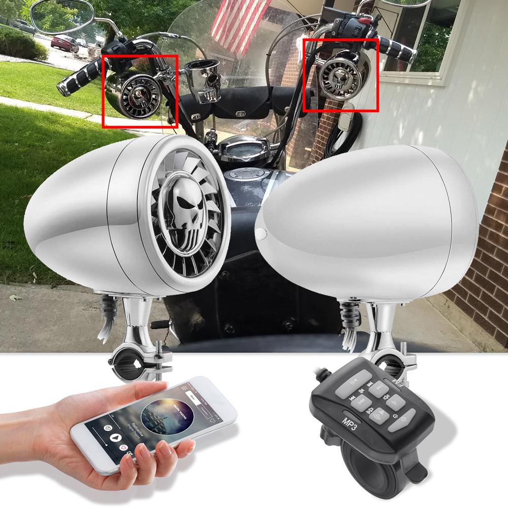 Высокая производительность 5 дюймов водонепроницаемая ATV/UTV/мотоциклетная Bluetooth Колонка тяжелые басы лодка аудиосистема AUX MP3