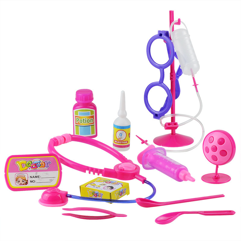 Simulated Medical Tool Kit Little Doctor Passing Family Stethoscope Puzzle Girls and Boys Children's Toys Games Pretend Play