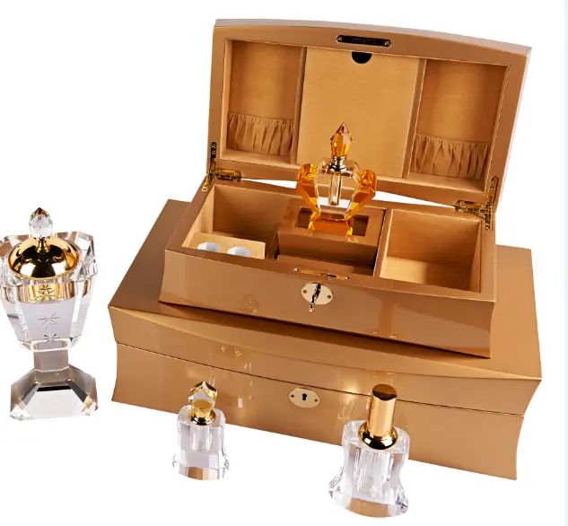 China luxury wooden perfume packaging gift box