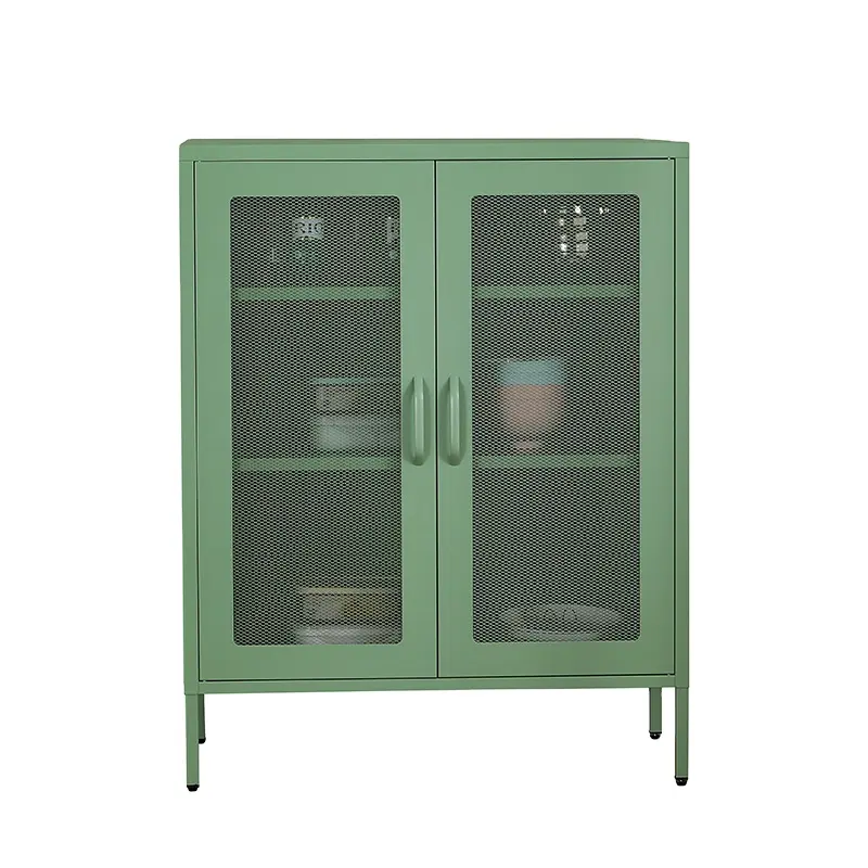 Unique Design Home Storage Cabinets Glass Door Metal Side Cabinets Metal Storage Cabinet