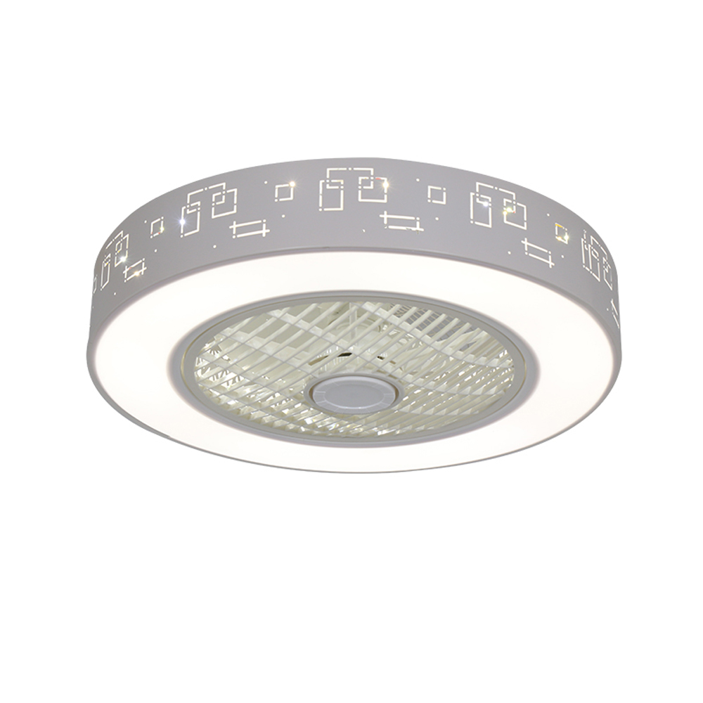 AC 220V современный Smart Led Потолочная люстра-вентилятор креативный Невидимый лезвие 3 вида цветов люстры-вентиляторы с на пульте управления, осветительный прибор Декор