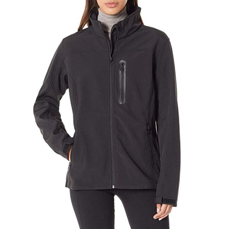 Womens Waterproof Softshell Jacket Fleece Lined Outdoor Coat 5 Pockets and Windproof