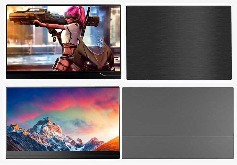 Large stock 13.3 inch portable touchscreen monitor Usb C Hd Mi Ultra laptop screen extension for computer pc mobile phone gaming