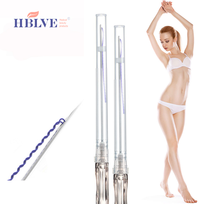 Лучший продукт одноразовые 27g60mm Торнадо винт Ког pdo нить с острым иглы cannula