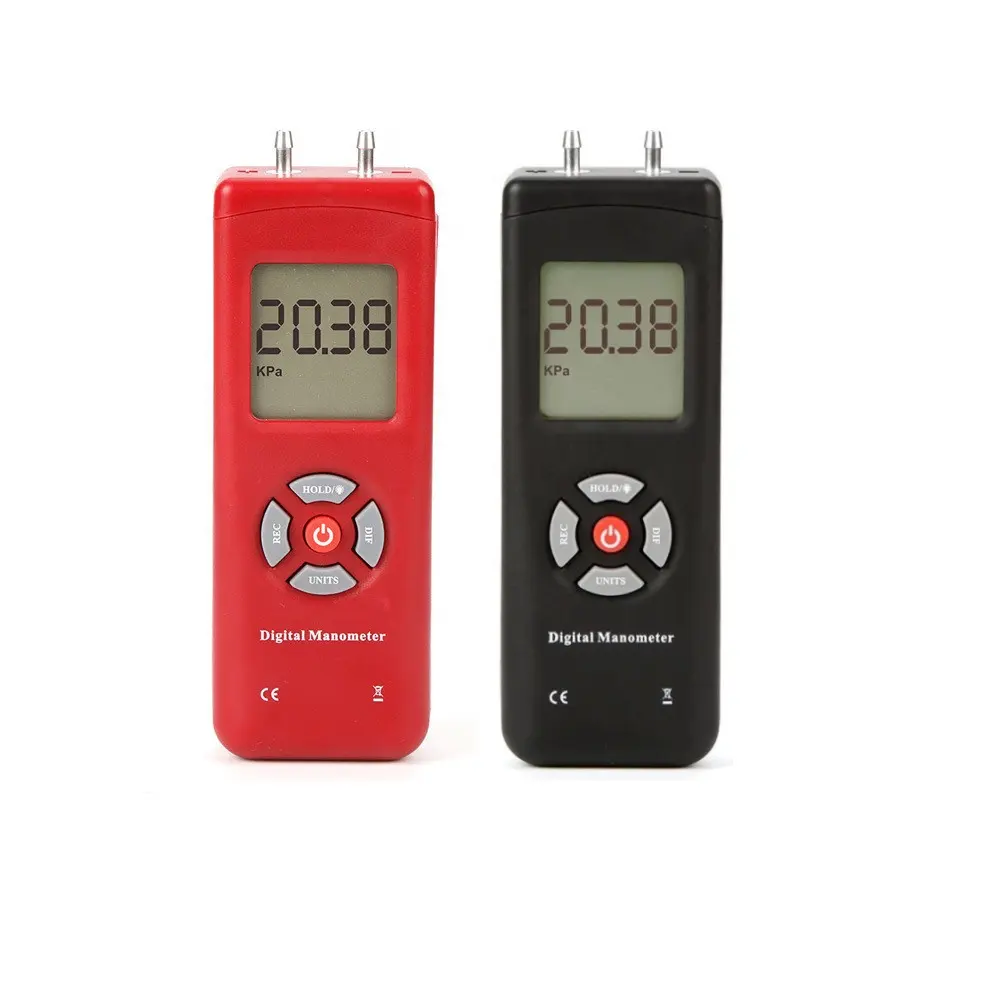 TL-100 Digital Manometer Air Pressure Meter Portable Pressure Gauges Handheld U-type Differential Pressure Meter