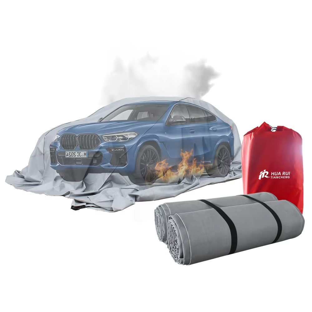 Professional 20 X 26ft Auto Flame Retardant Fiberglass Cloth Vehicle Fire Blanket For Towing Services