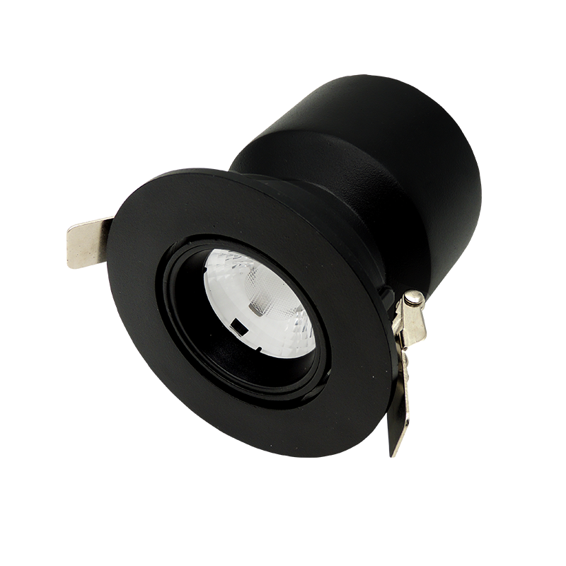 36w high brightness rimless black recessed mounted led grille light