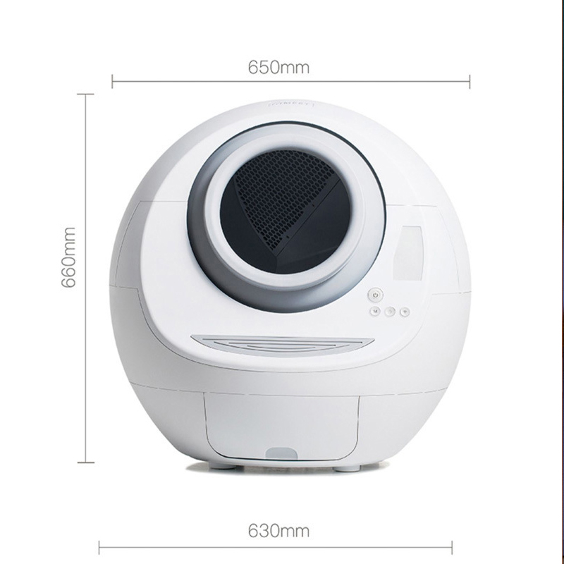 MEET High Quality Luxury Large Smart Cat Toilet Cleaning Automatic Cat Litter Box automatique super large pet clean and grooming