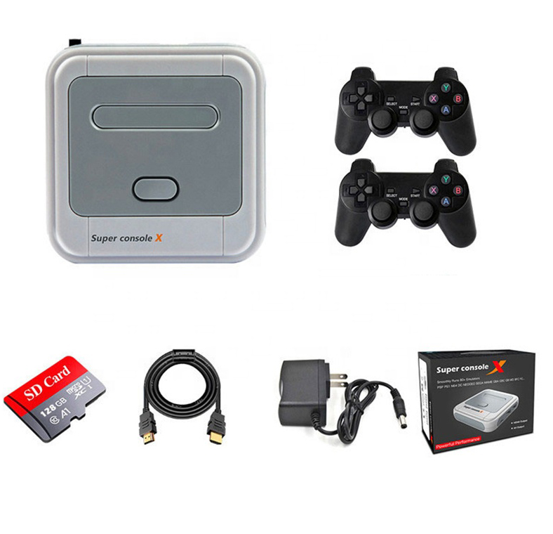 Super Console X Portable Classic Video Game Console 64/128/256 GB Memory With 30000+ Retro Games Inside Wireless Super Console X