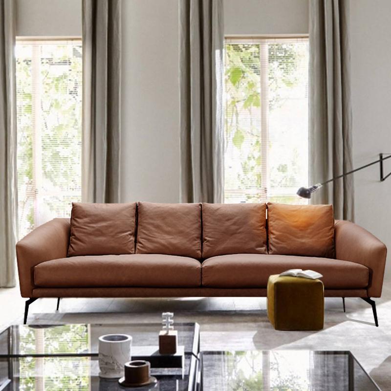 HS52 wholesale nordic hotel sofa leather multiple color modern office leisure 4 3 2 1 pedal sofa set for lobby waiting room