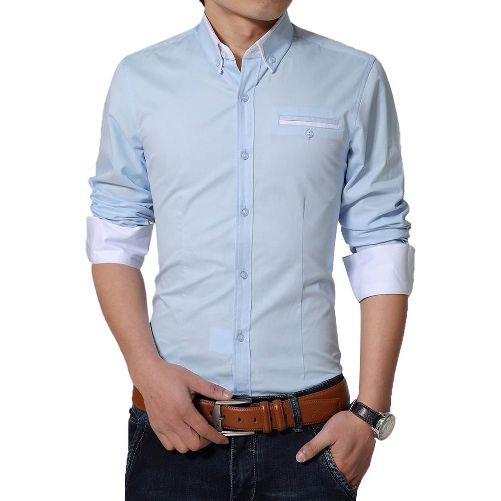 Hot sale wholesale custom soft cheap white men's formal dress shirt