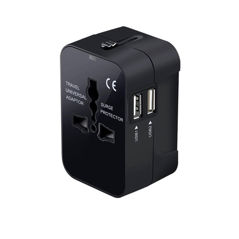 Двойной USB адаптер для путешествий USB настенный адаптер для путешествий Универсальный дорожный адаптер с несколькими разъемами Австралия