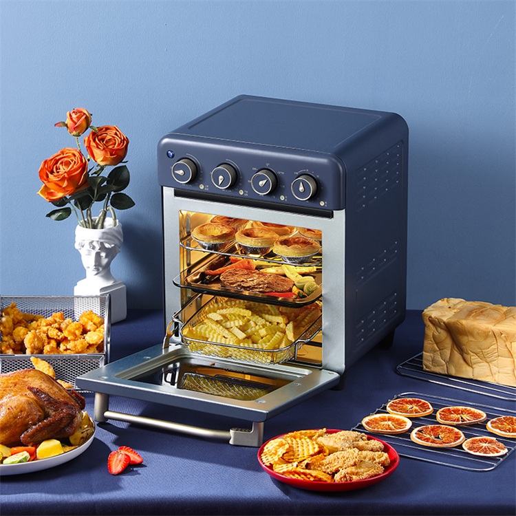 Konka 1600w 18L Multi Function Home Kitchen Electric Oven Air Fryer 2 in 1 Convection Cake Bread Electric Deep Fryers