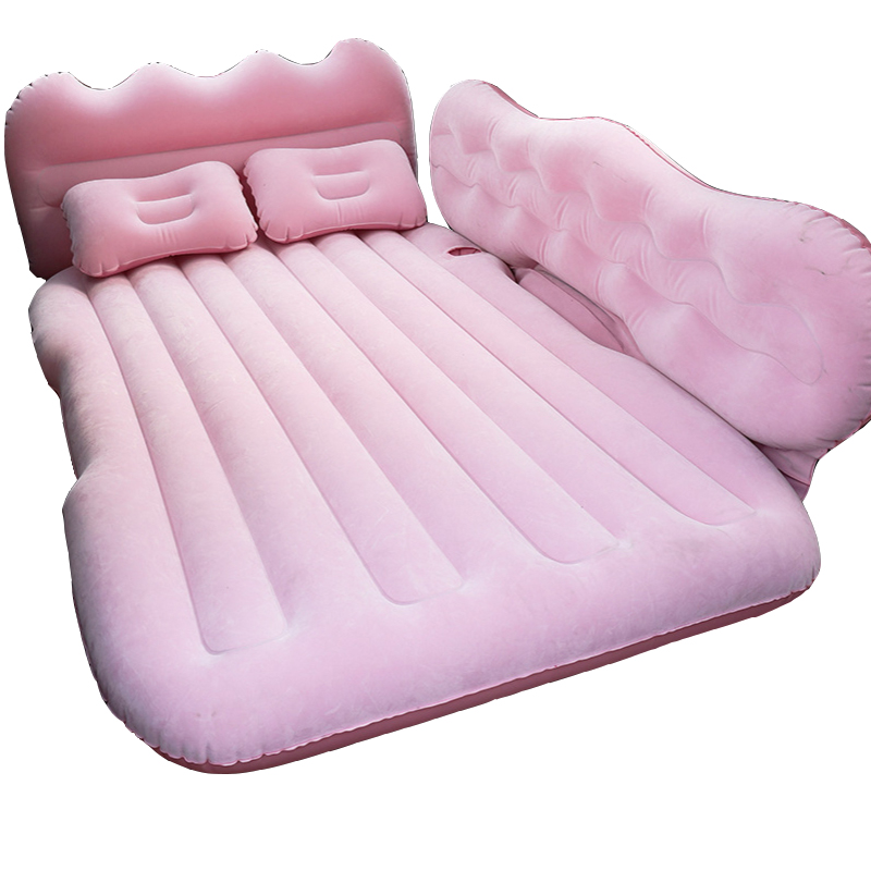 Car inflatable bed car folding sleeping device back seat car travel bed portable storage air cushion