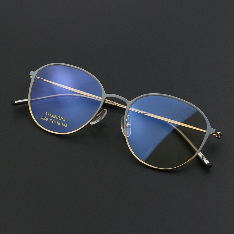 Osicare High End Stylish Spectacles Women Thin Gold Eyeglasses Air IP Designer Eye Glasses Pure Titanium Lens Optical Frames