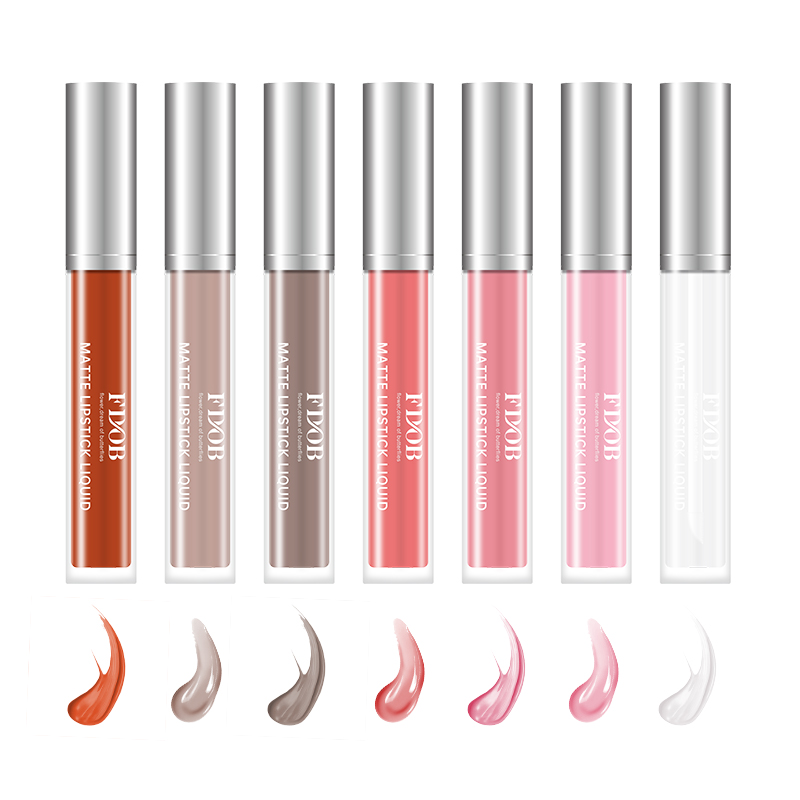 Private Label Custom Logo Non Sticky Cup Long Lasting Moist Fashions Vegan Lip Gloss Liquid Lipstick