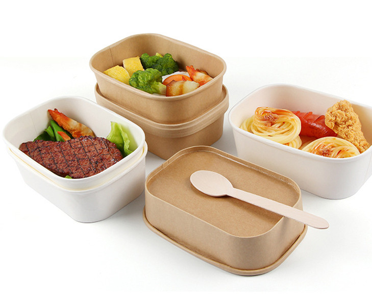 icecream paper bowl paper food bowl kraft paper salad bowl