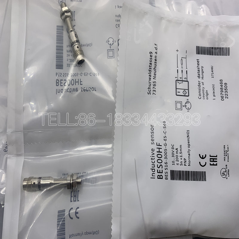 Бесконтактный переключатель BES 516-3005-G-E5-C-S49 BES00HF M5 1,5 мм PNP без датчика из нержавеющей стали