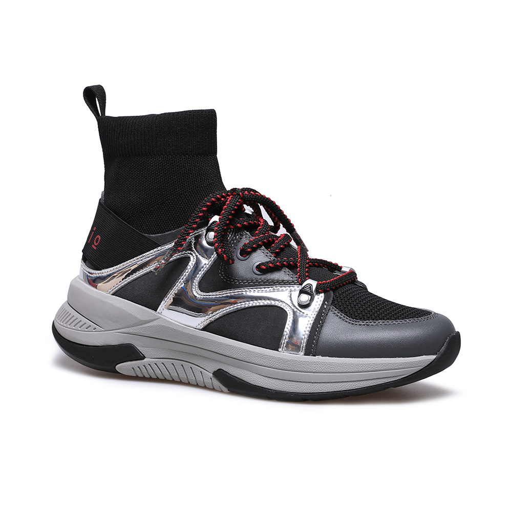 Oem Custom Logo Brand Original High Top Mens Luxury Black Sport Shoes