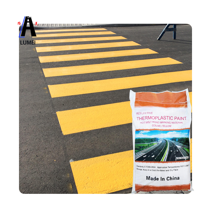 thermoplastic road marking yellow Highly reflective white paint