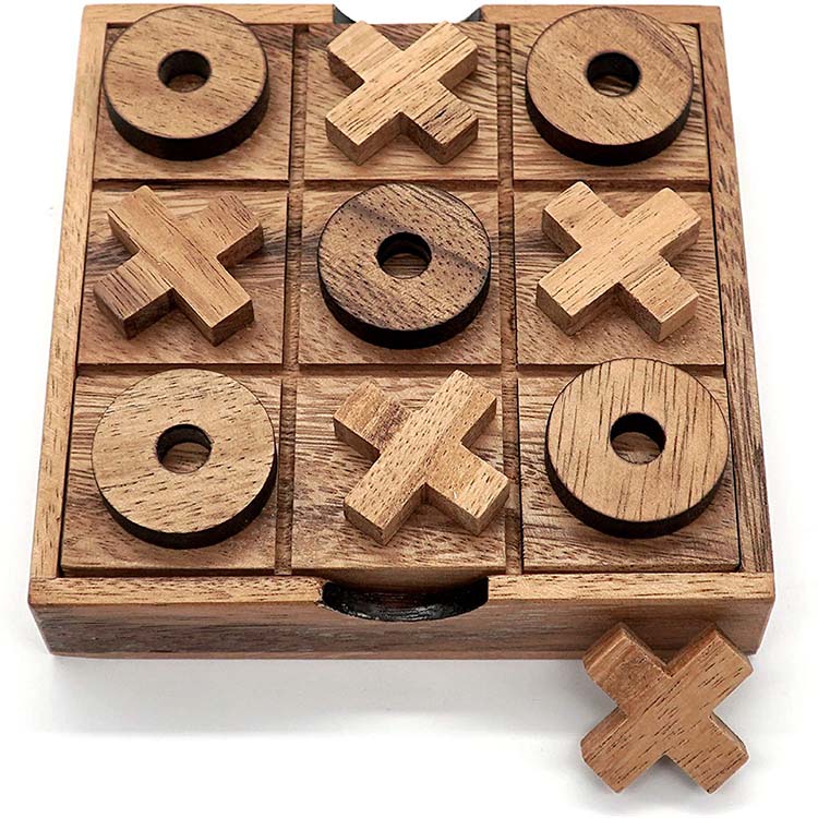 Деревянные журнальные столики Tic Tac Toe, семейные игры для игры и классическая игра, домашний декор для гостиной, деревенский декор для стола и использования в качестве