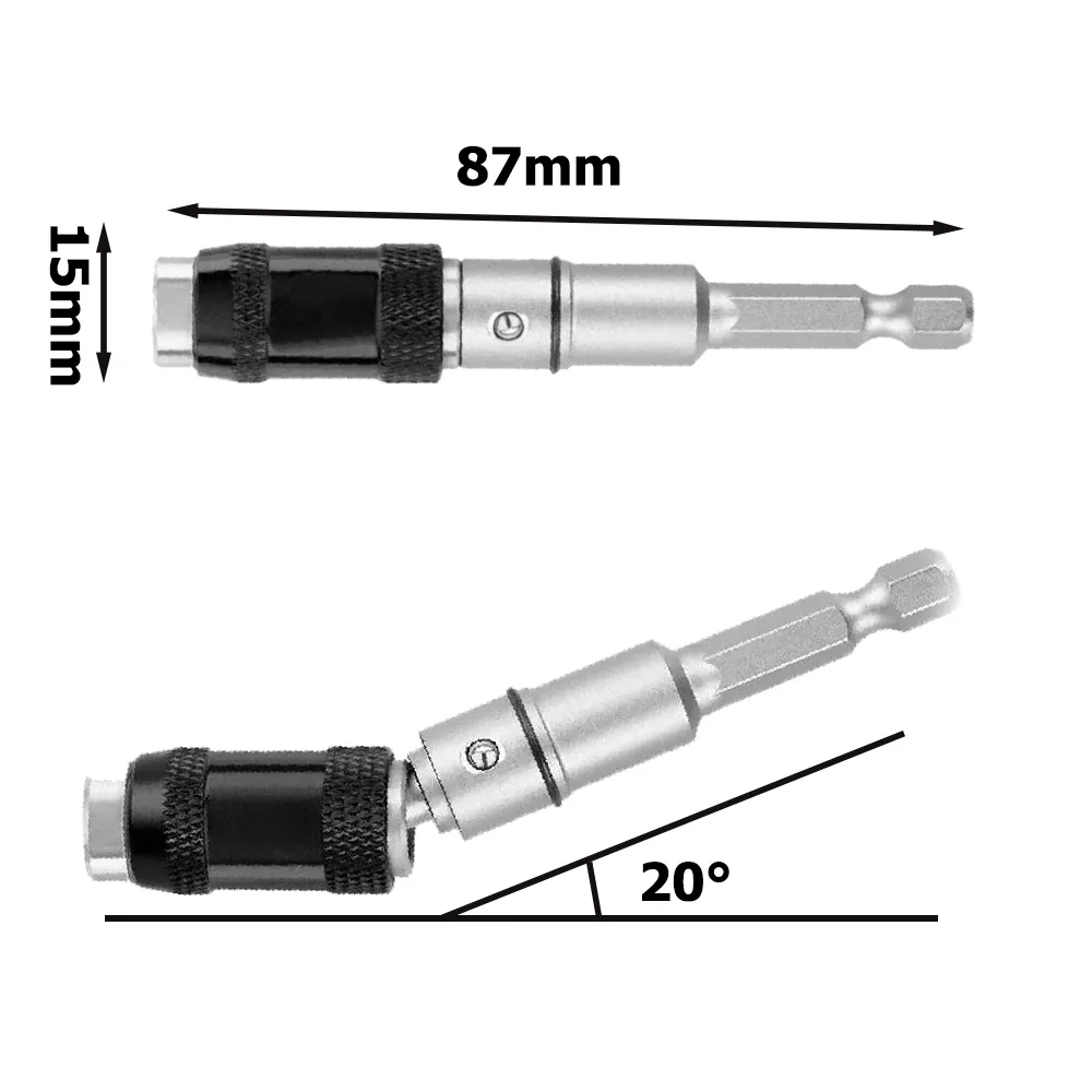1/4 "Hex Magnetic Screw Drill Tip Drill Hand Tools Durable Locking Bit Quick Change Holder Drive Guide Drill Bit Screwdriver Bit