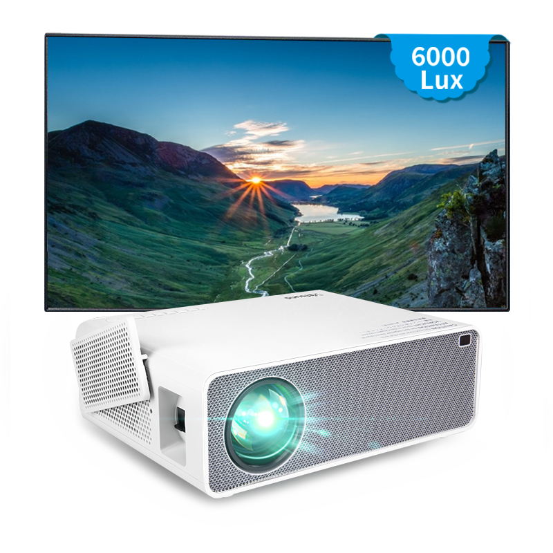 2021 Смарт Android 1080p Led 7500 люмен для семейного кинотеатра, компании, видеопроектора 4k