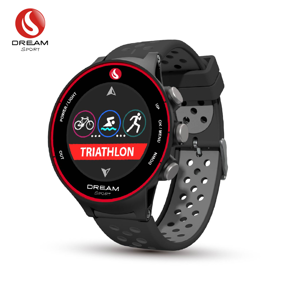 DREAM SPORT DGF-8 цветные LCD многофункциональные спортивные часы для гольфа-трекер активности и динамический водонепроницаемый с 48000 + мировыми курсами