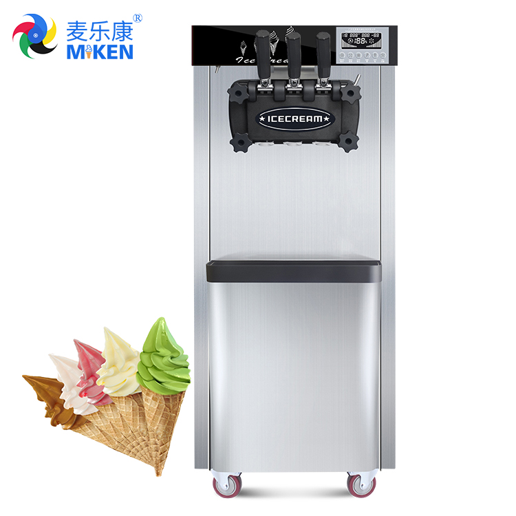 MK-618DB 18-22L час три вкус напольная с воздушный насос Регулируемый функция агрегат для производства мягкого мороженого