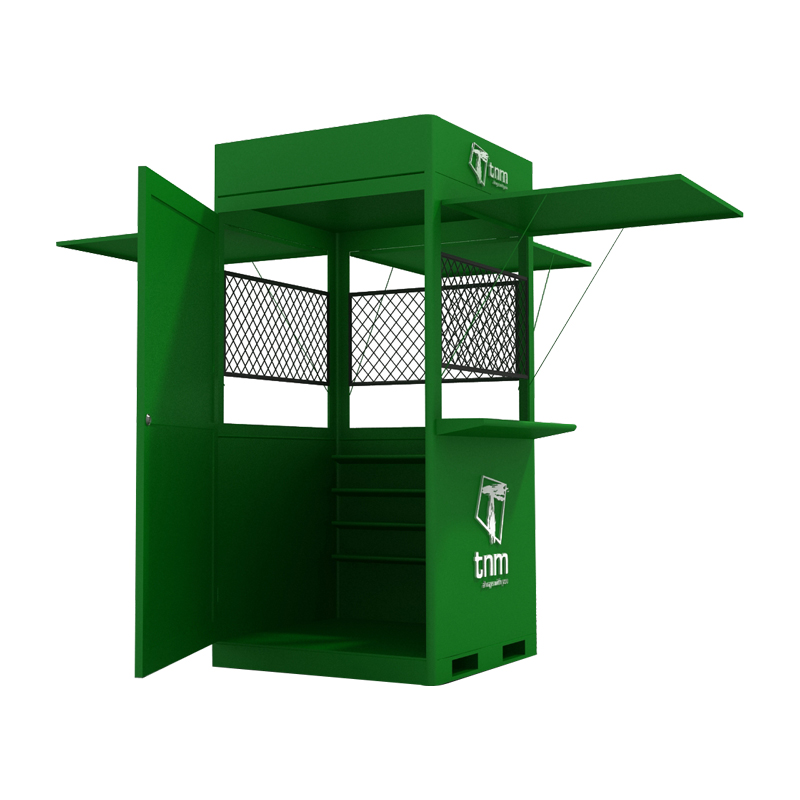 Hot sell Malawi TNM Shopping Mall galvanized steel snack food display food Kiosk