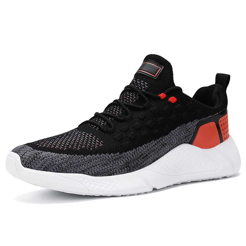 2020 Spring Hot Sale Shoes Men Casual Sneakers Fashion Light Weight Fly Knit Fashion Snekaer Shoes For Men