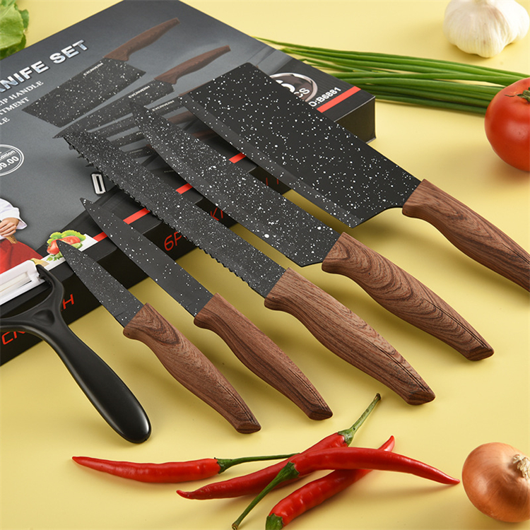 Хит продаж, набор из 6 кухонных ножей, доступны японские бытовые кухонные ножи из 7 предметов, полностью изготовленные на заказ