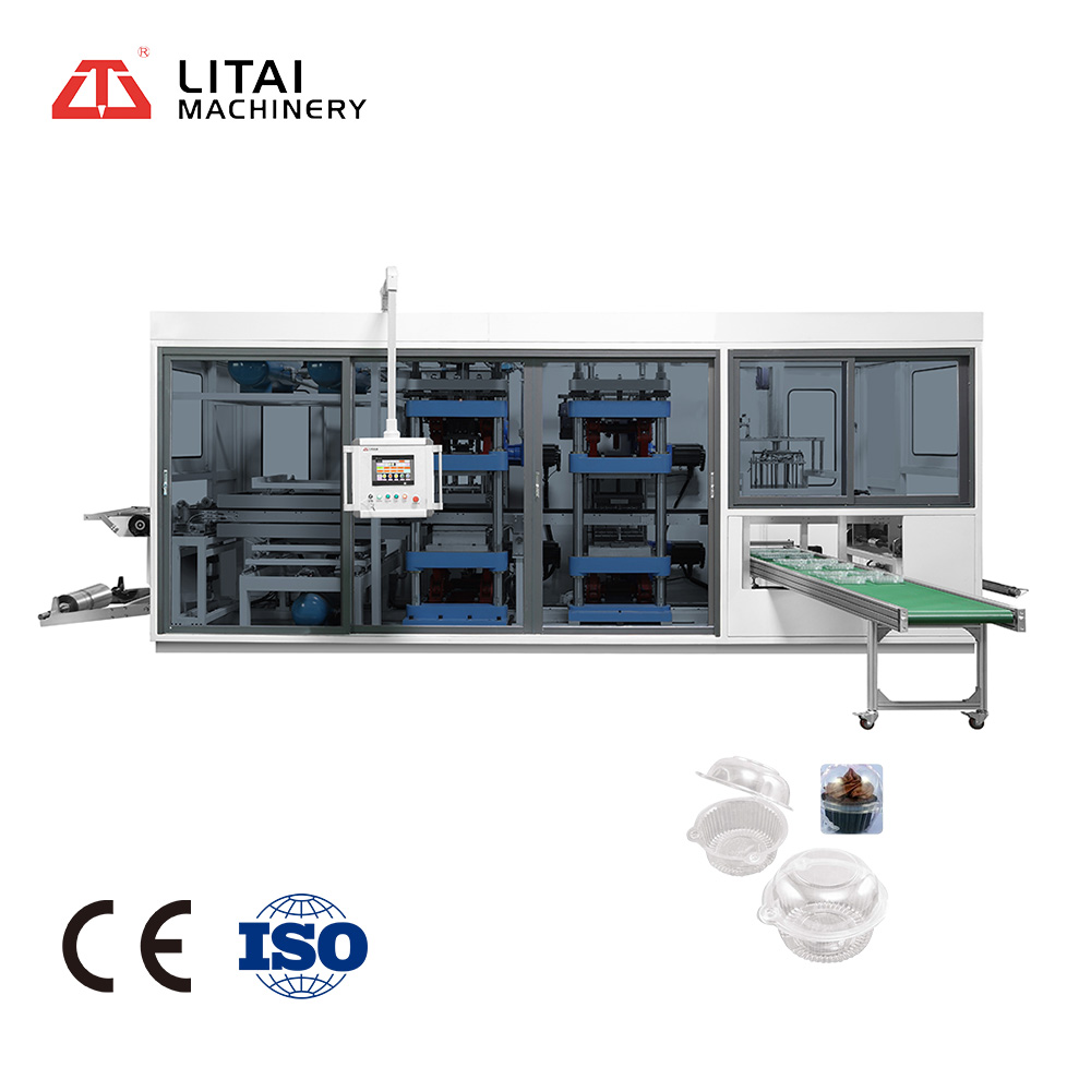 PP PS PET PLA Plastic Thermoforming machine for Plastic Food Container box trays lids Plastic packaging products Making