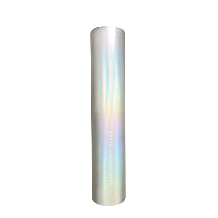 Hot stamping foil transparent rainbow holographic foil to transfer and printing