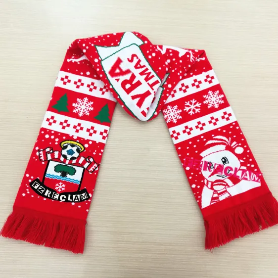 Высокое качество, хорошая цена, модный длинный полосатый зимний мужской Рождественский акриловый шарф, бесшовные жаккардовые шарфы с кисточками