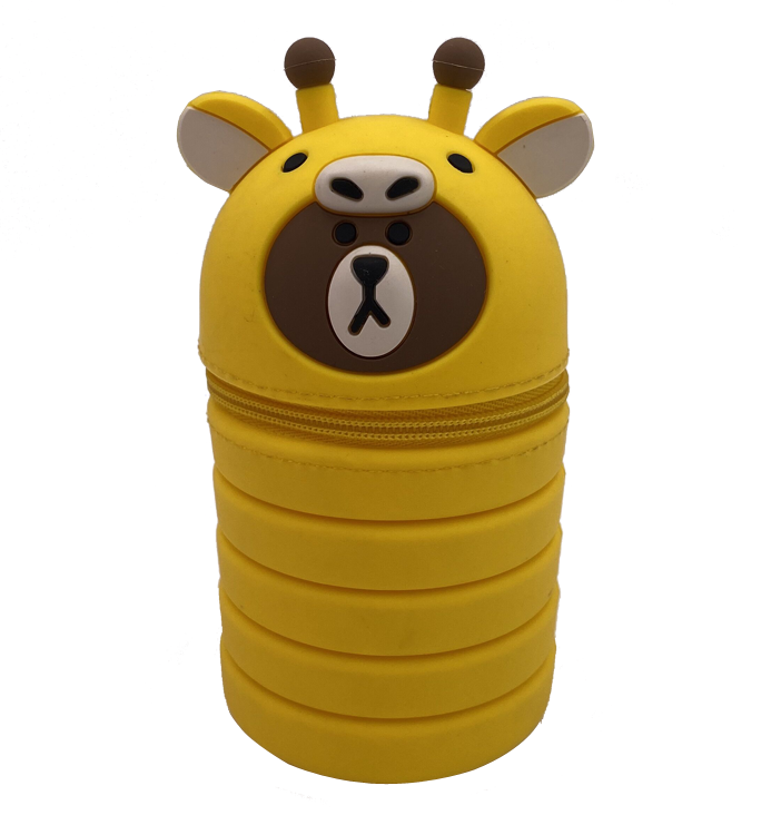 silicone extendable pen holder silicone writing case cartoon pen box web celebrity pen bag can be customized LOGO