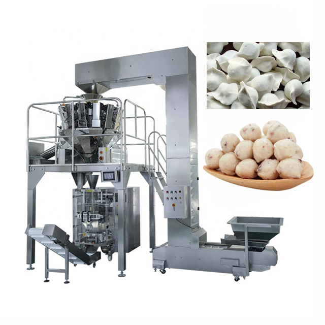 Vertical Fill Seal Packing Machine for 1kg Frozen Dumplings and Meat Balls Bags Multi-function Packaging Machine