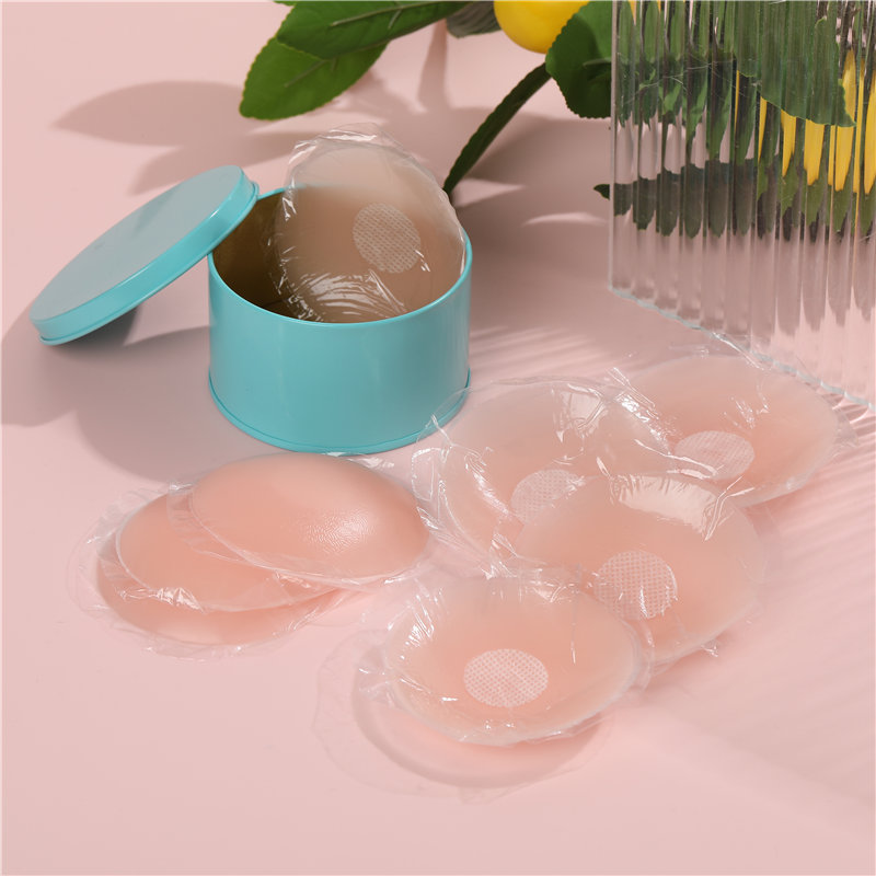 FINETOO Wholesale Women Nipple Cover Push Up Paste Sexy Female Floral Intimates Accessories Silicone Invisible Adhesive Stickers