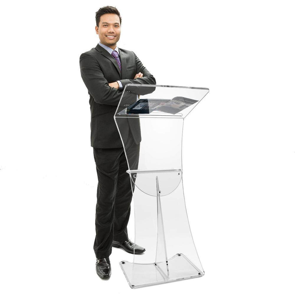 Подгонянный размер Ясный Акриловый событие церкви Lectern
