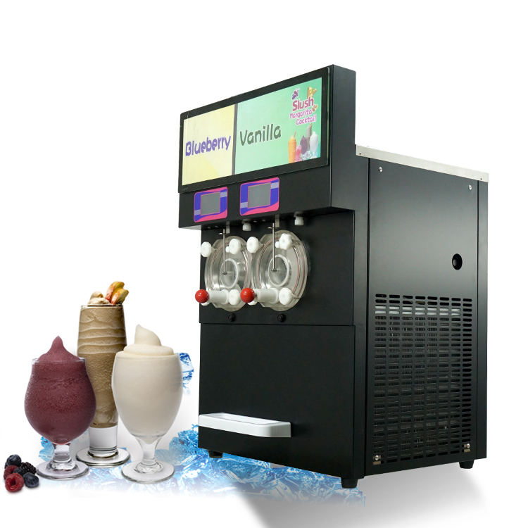2021 New Design 2 Flavors High Quality Enclosed Margarita Machine For Sale