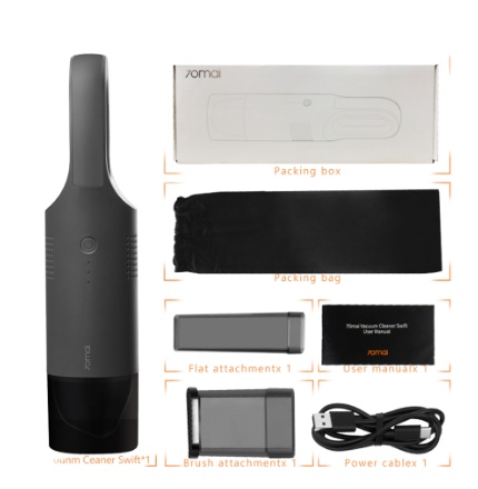 Портативный беспроводной ручной мини-пылесос для автомобиля Xiaomi 70mai